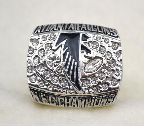 NFL Atlanta Falcons World Champions Silver Ring - Click Image to Close